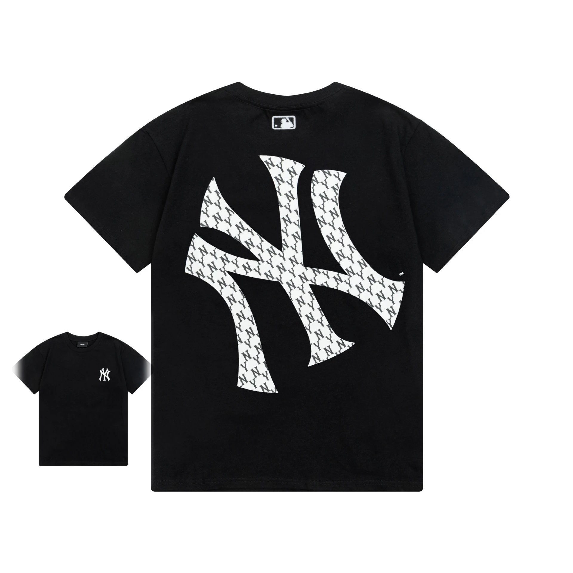 MLB T-Shirts New York Yankees Logo — 910 Black (front-label embroidery)