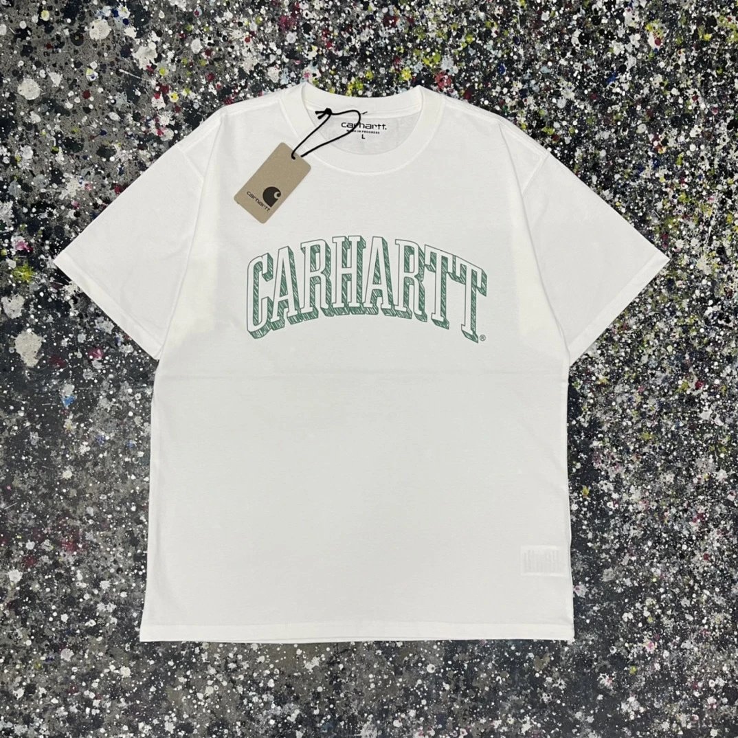 Carhartt T-Shirts Short-Sleeve Graphic Logo T-Shirt — 014 White