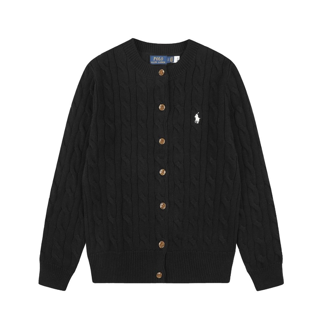 Polo Ralph Lauren DS 006 and 6609 knitwear — DS 006 Black with a white label