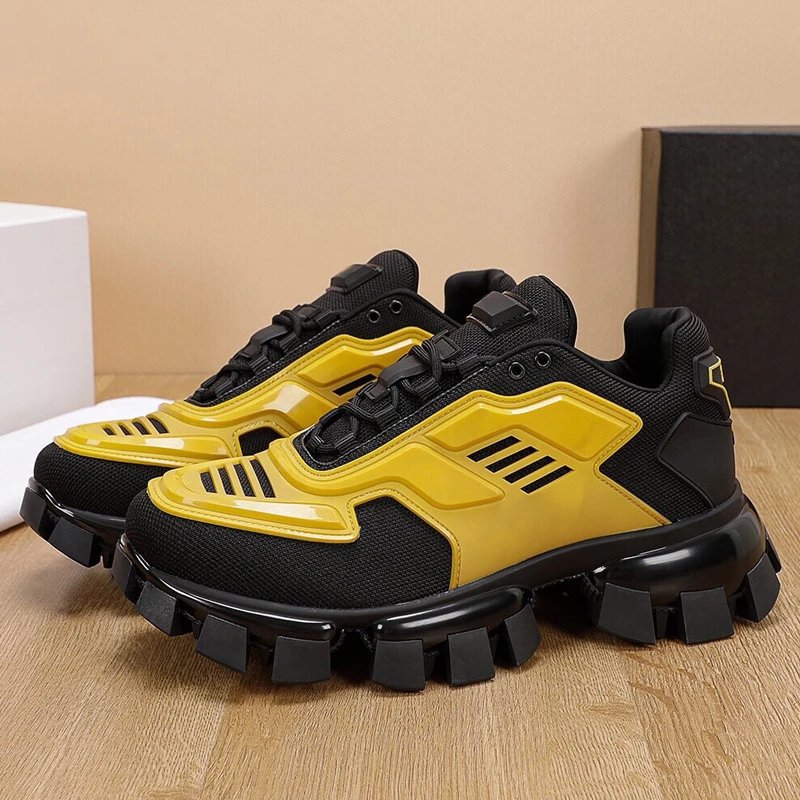 Unbranded Sneakers P5DF-3 Chunky Lug Sole — Yellow
