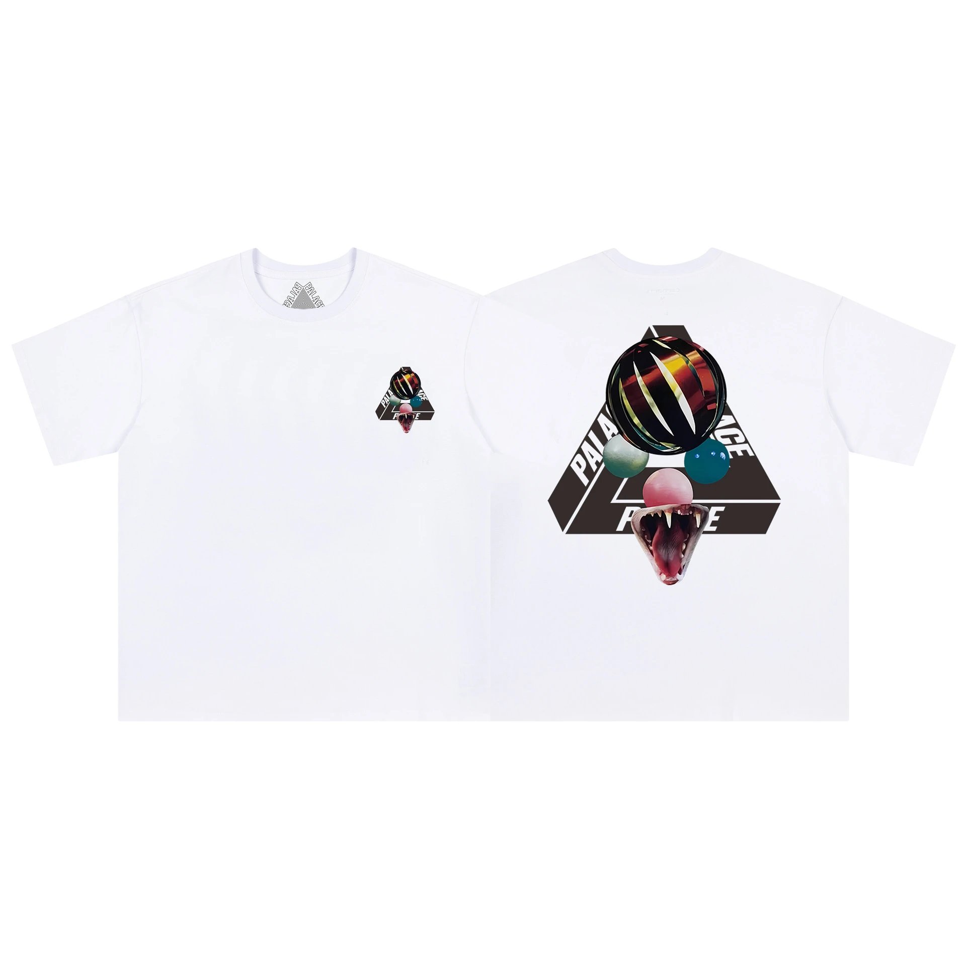 Palace T-Shirts Tri-Ferg Logo Print — 19