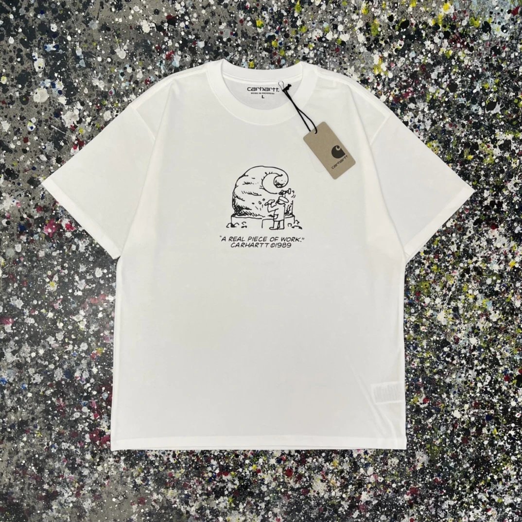 Carhartt T-Shirts Short-Sleeve Graphic Logo T-Shirt — 011 White
