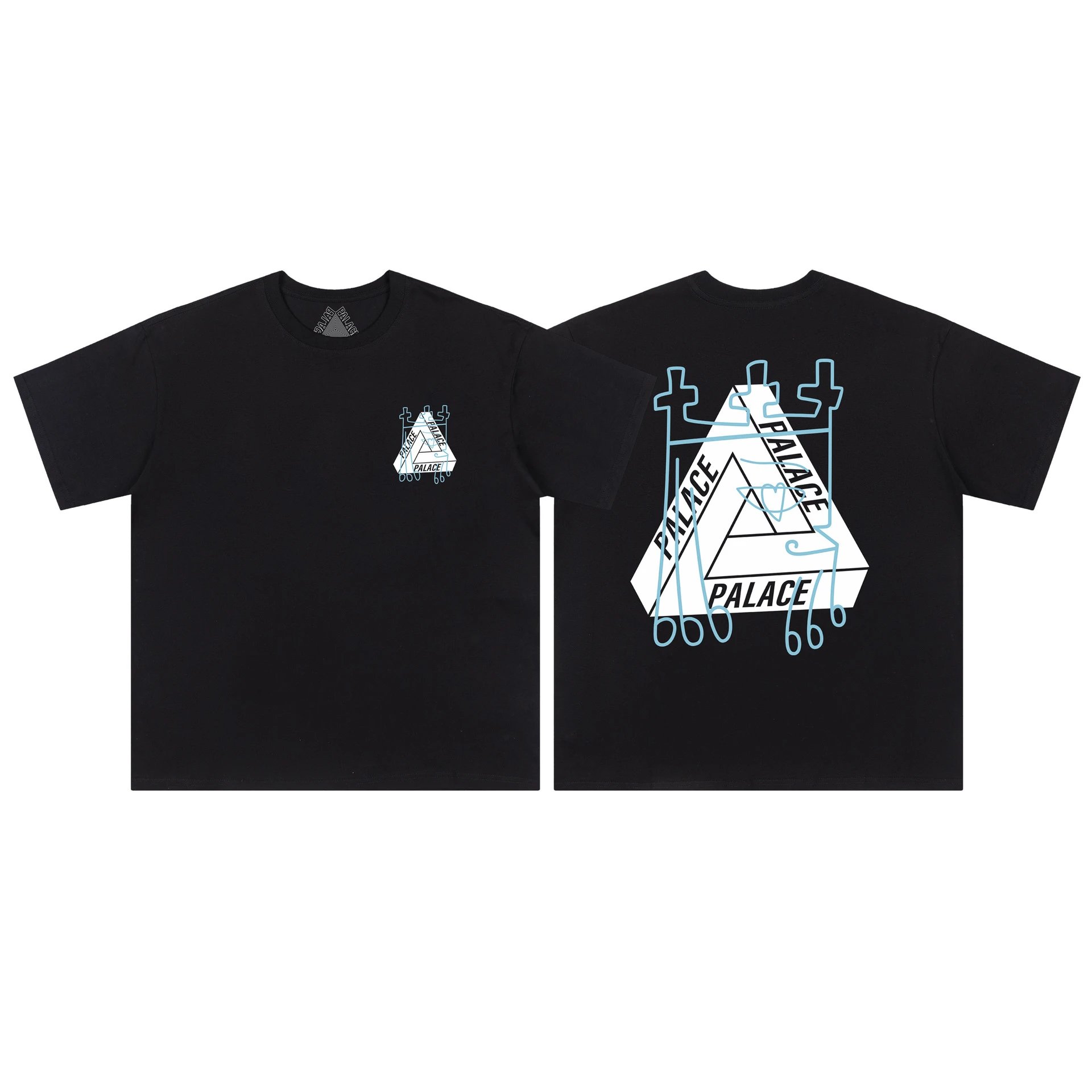 Palace T-Shirts Tri-Ferg Logo Print — 30