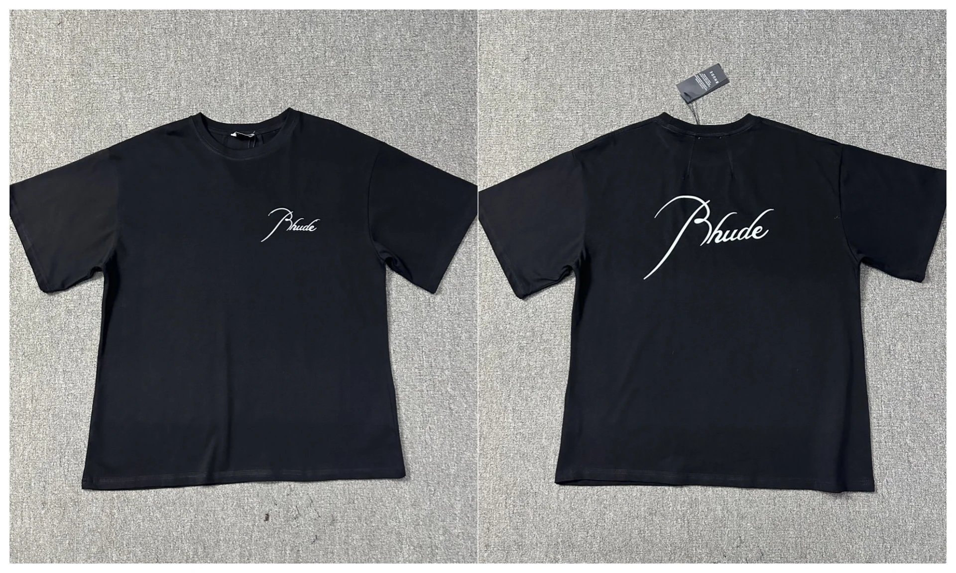 Rhude T-Shirts Tiger Graphic — 1221 Black