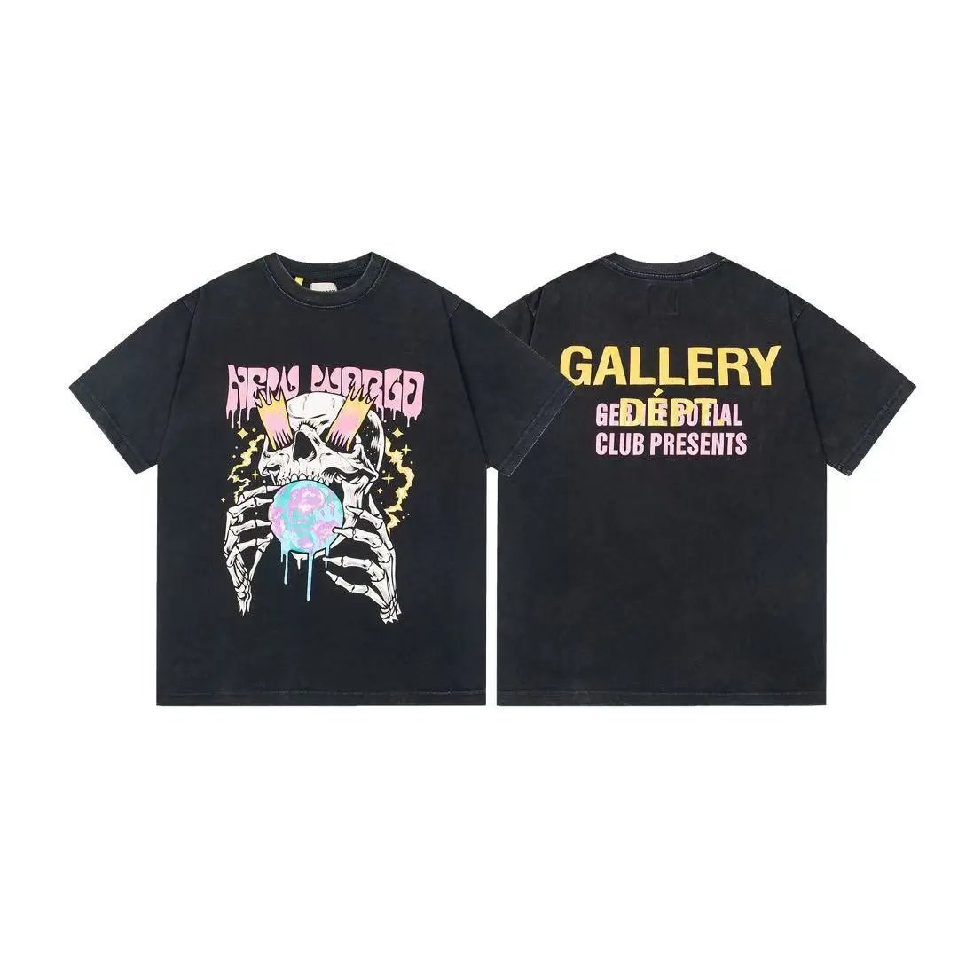 Gallery Dept. T-Shirts Graphic Print Short-Sleeve T-Shirt — 472 Black