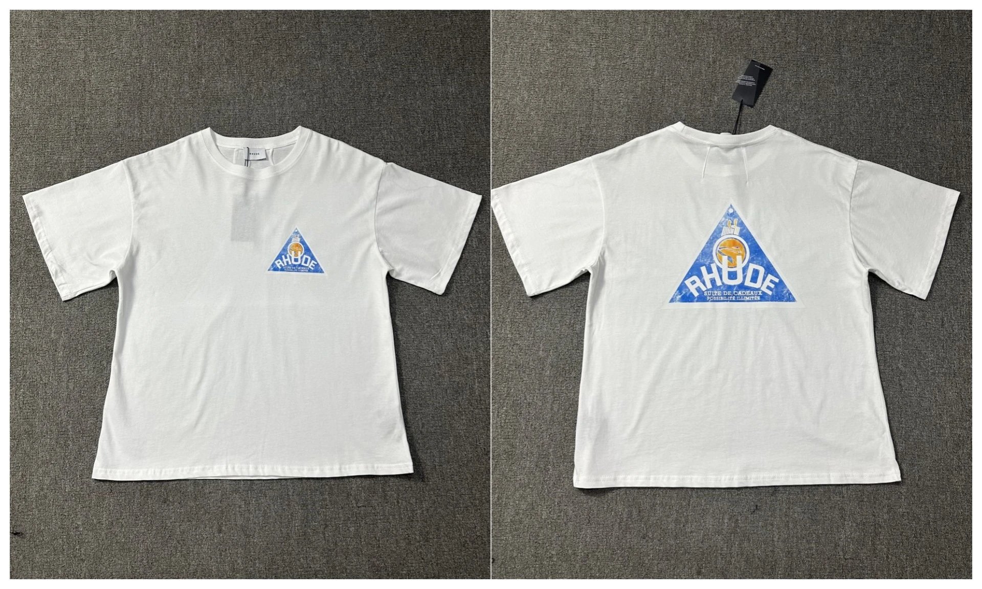 Rhude T-Shirts Tiger Graphic — 1226 white
