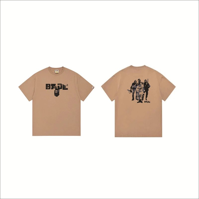 BAPE T-Shirts Hot Wheels Graphic Short-Sleeve T-Shirt — 269 Khaki