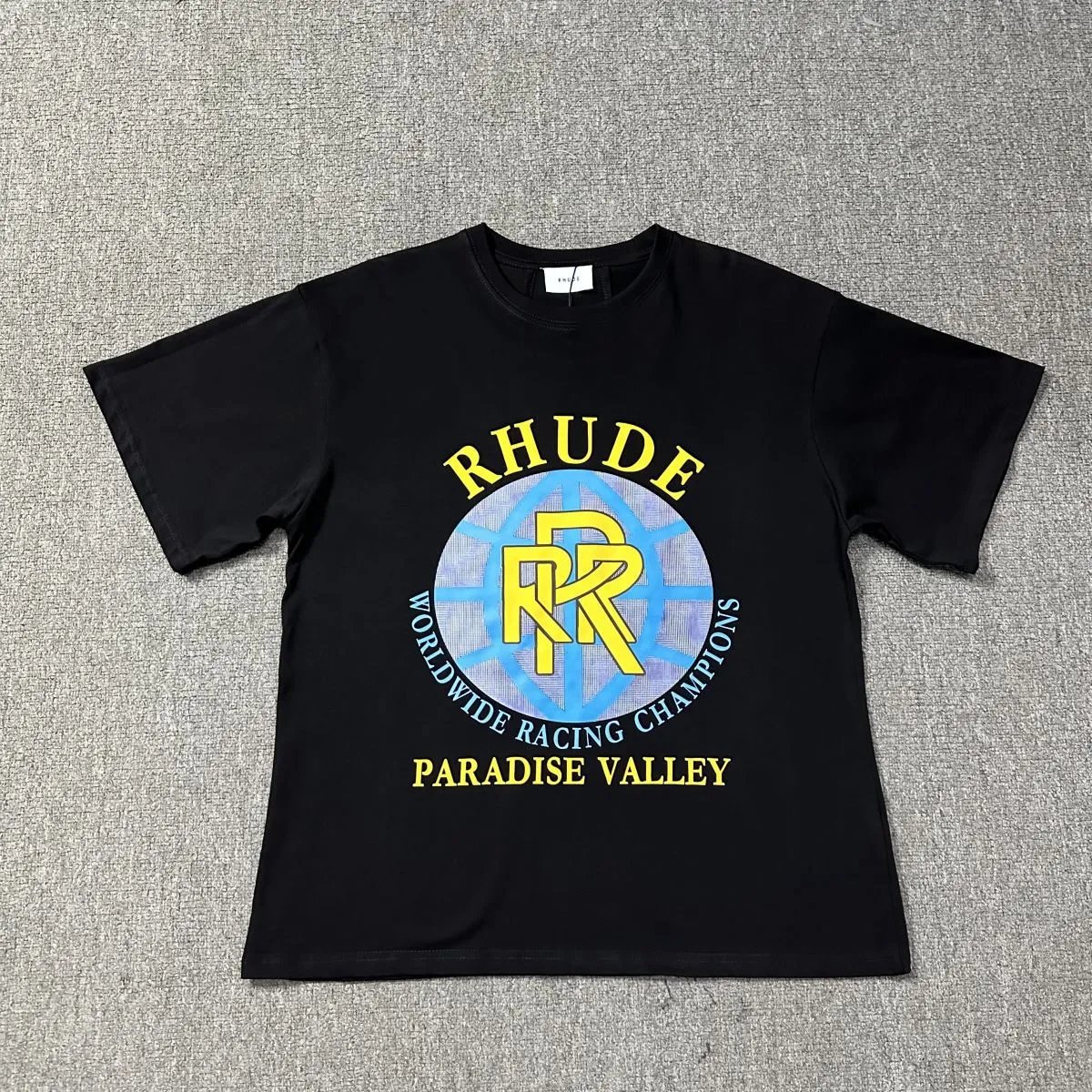 Rhude T-Shirts Graphic Print — 1233 black