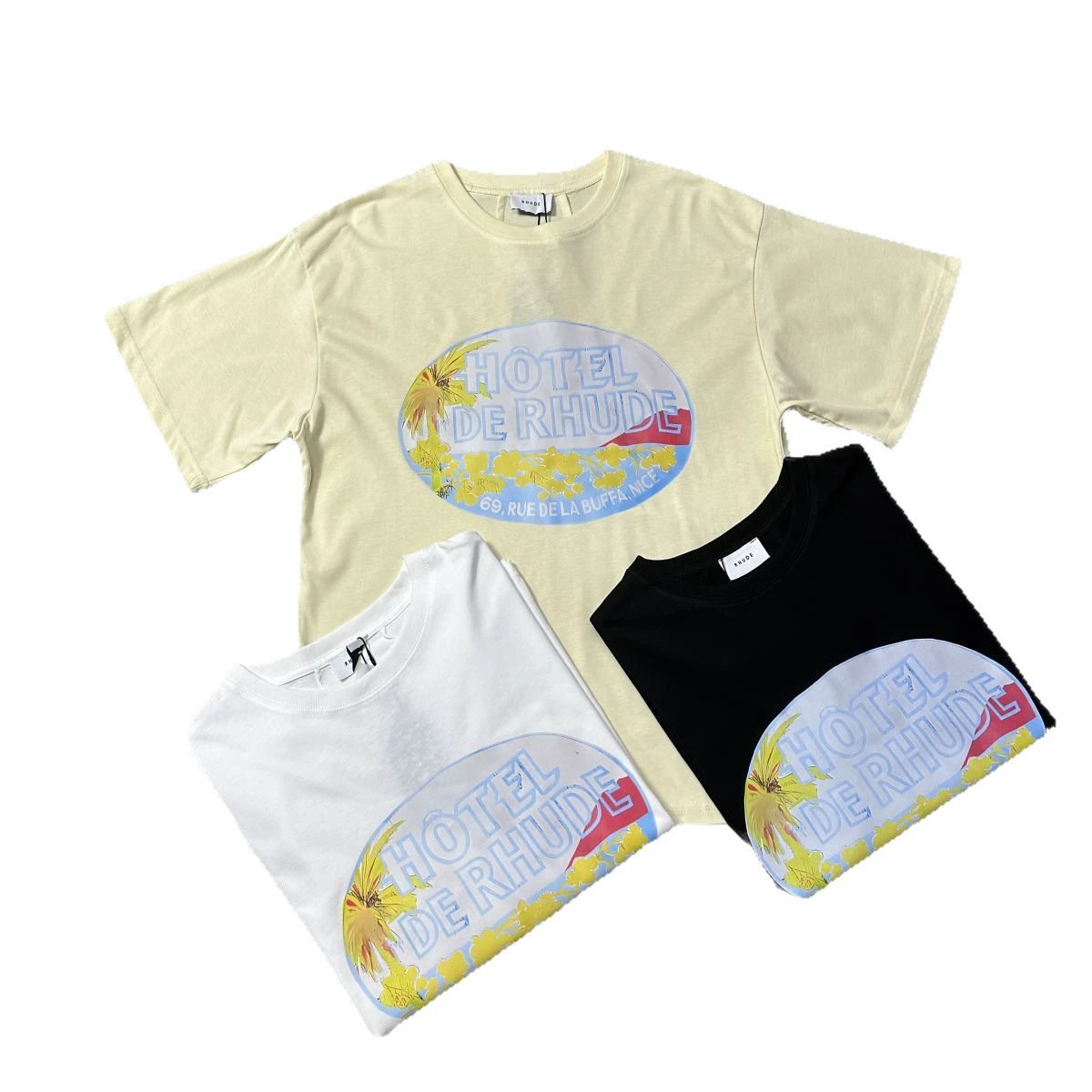 Rhude T-Shirts Cannes graphic print image 2