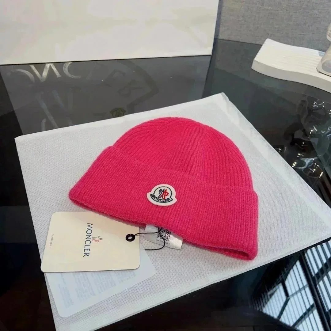Moncler Hats Rib-Knit Cuffed Beanie image 6