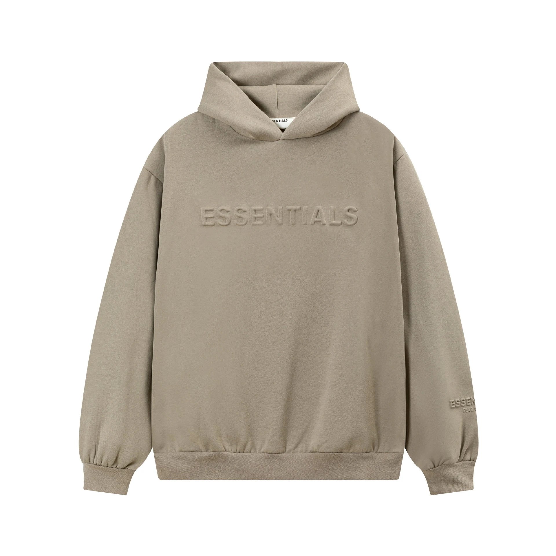 Fear of God ESSENTIALS Hoodies & Sweatshirts Logo Pullover Hoodie — 2268 Heather Gray