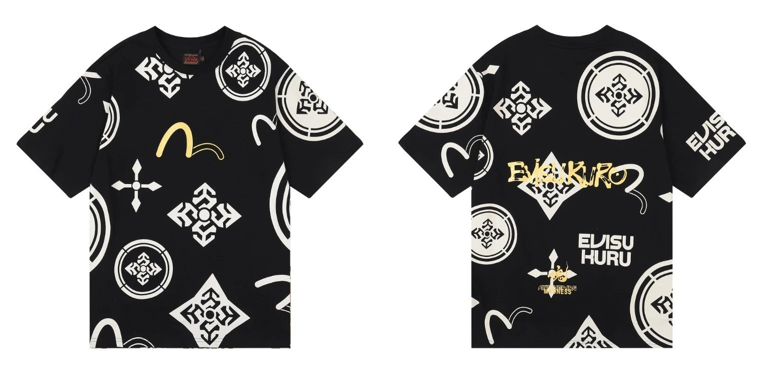 Evisu T-Shirts Short-Sleeve Graphic T-Shirt image 2