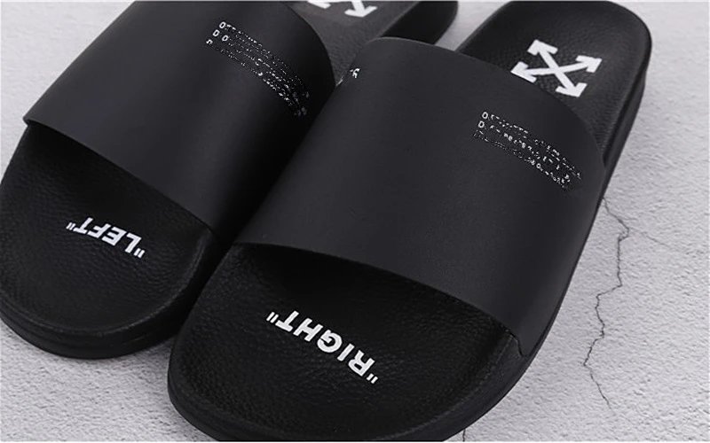 Off-White Industrial Belt Slide Sandals Black/Yellow - 4