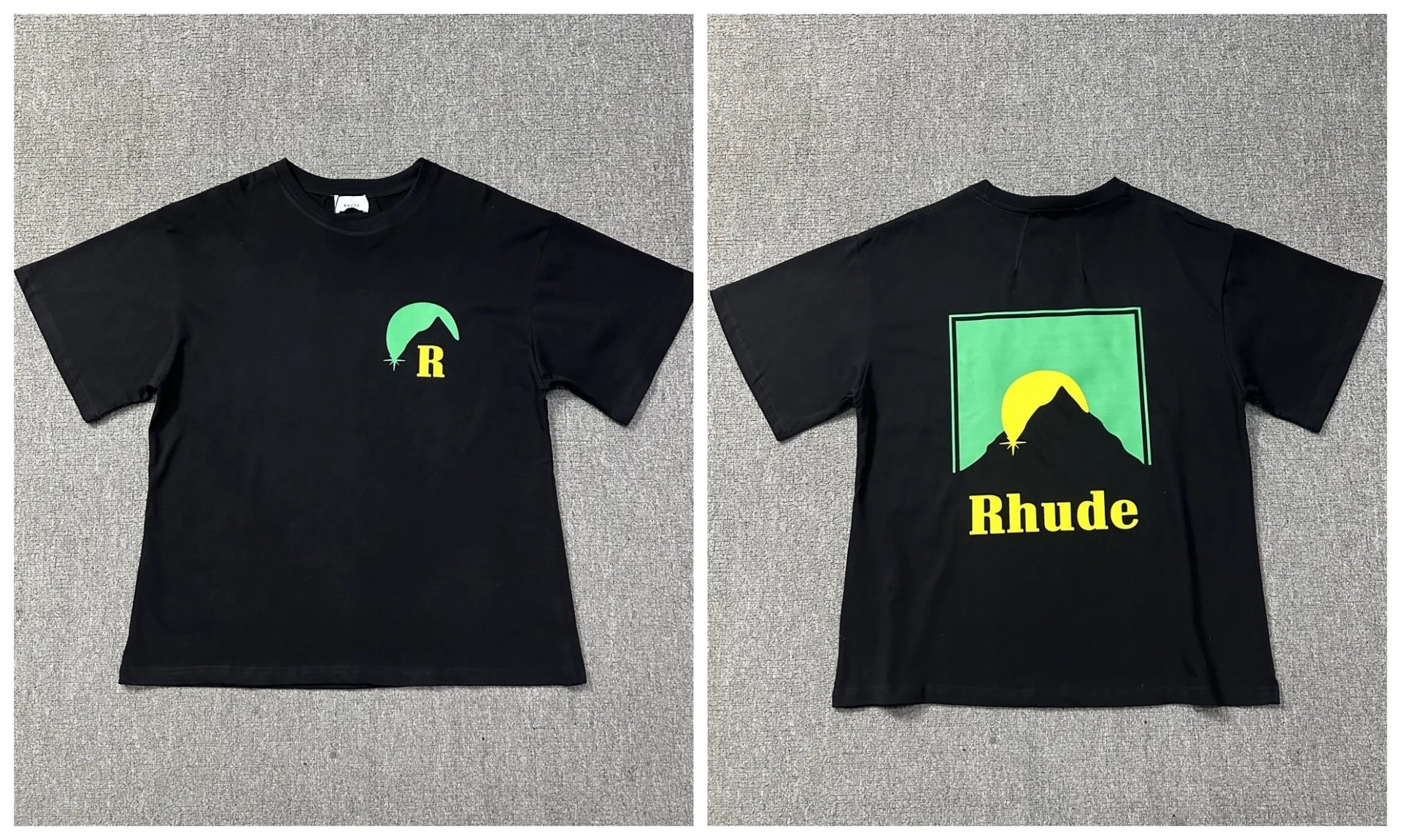 Rhude T-Shirts Cannes graphic print — 1201 black