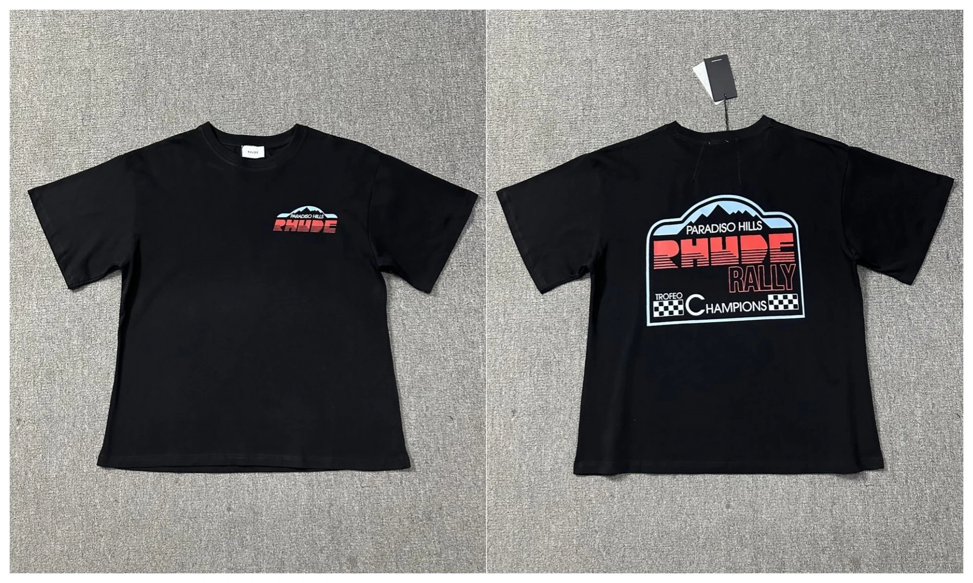 Rhude T-Shirts Cannes graphic print — 1208 black