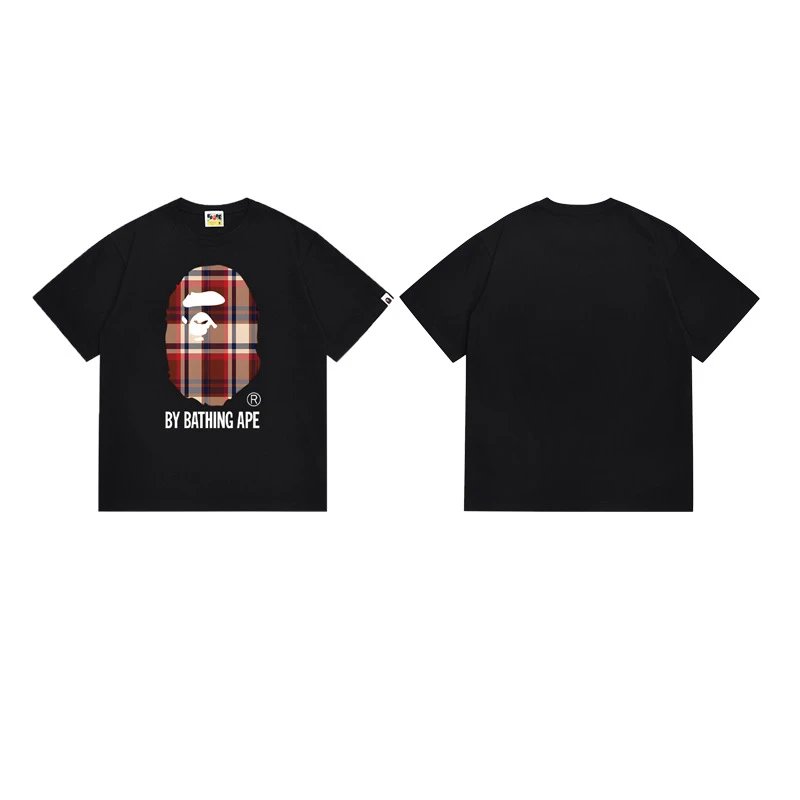 A Bathing Ape T-Shirts Head Graphic — 150 black and red