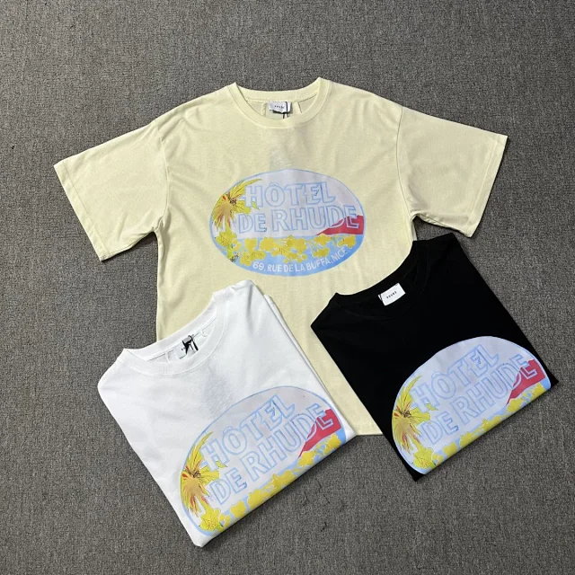 Rhude T-Shirts Cannes graphic print product detail image 9