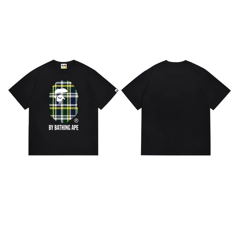 A Bathing Ape T-Shirts Head Graphic — 150 black and green