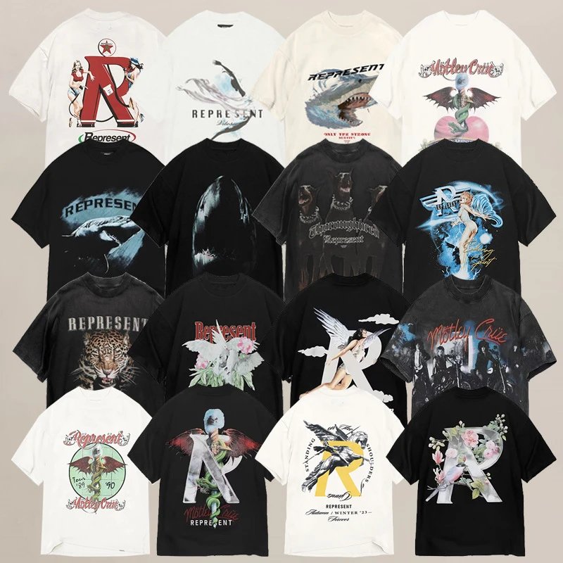 Represent Printed Loose-Fit Sh