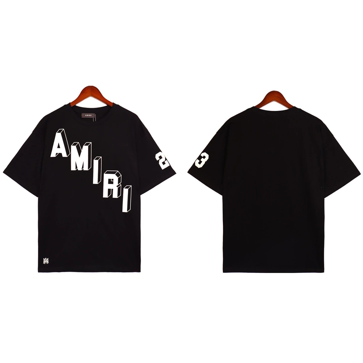 AMIRI T-Shirts Washed Graphic T-Shirt — 2173 black