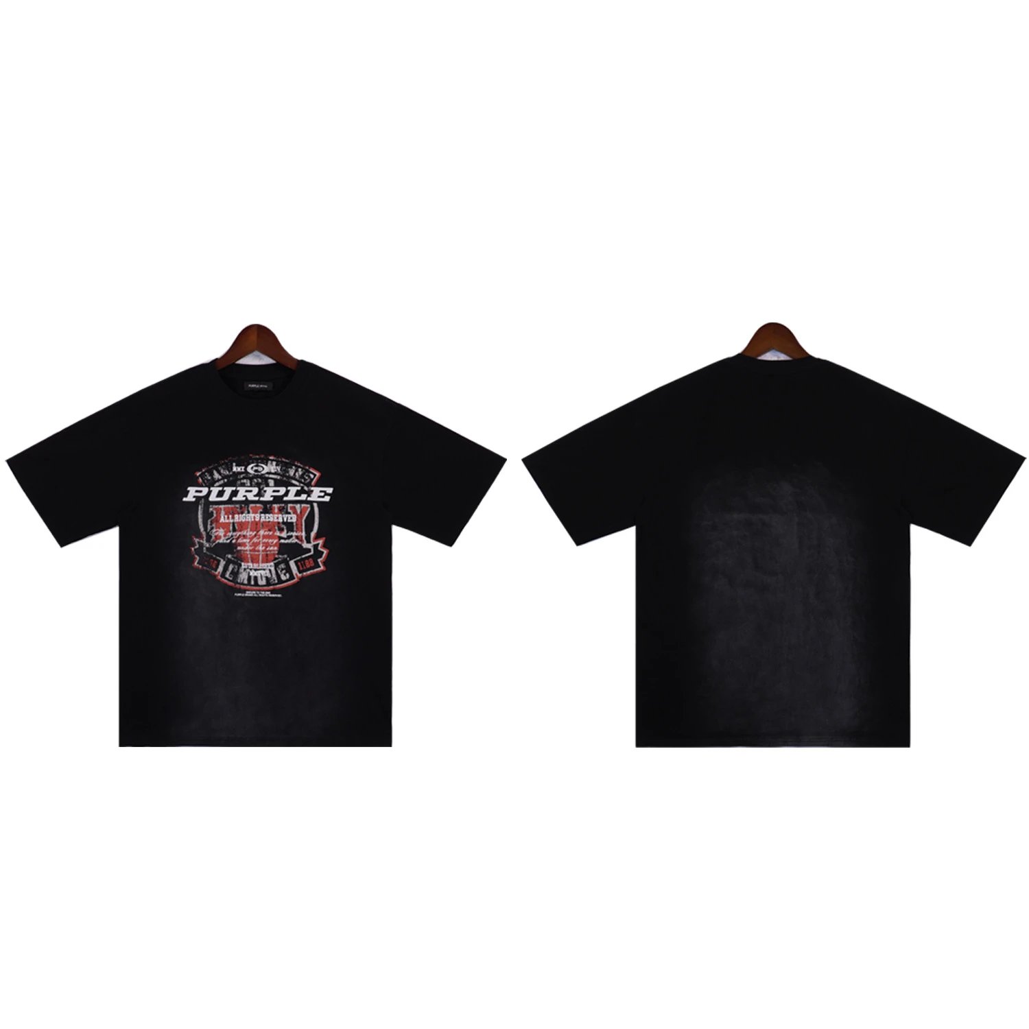 Purple Brand T-Shirts Graphic Print — 2322 black