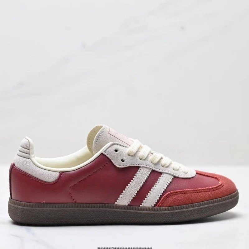 Unbranded Sneakers Low-top three-stripe — Bright red