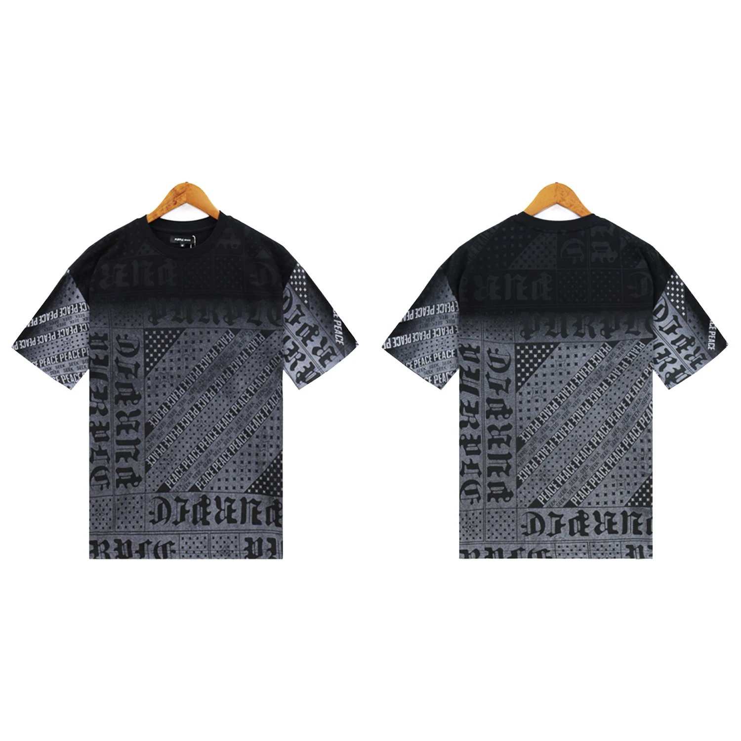 Purple Brand T-Shirts Graphic Print — 2397 black