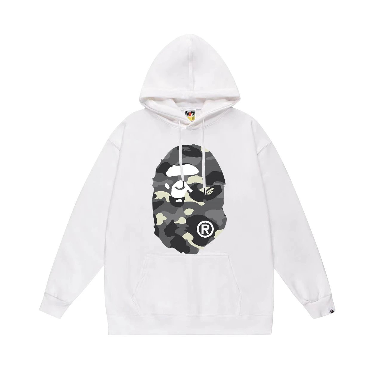 BAPE Hoodies & Sweatshirts Graphic Pullover Hoodie — 646 white