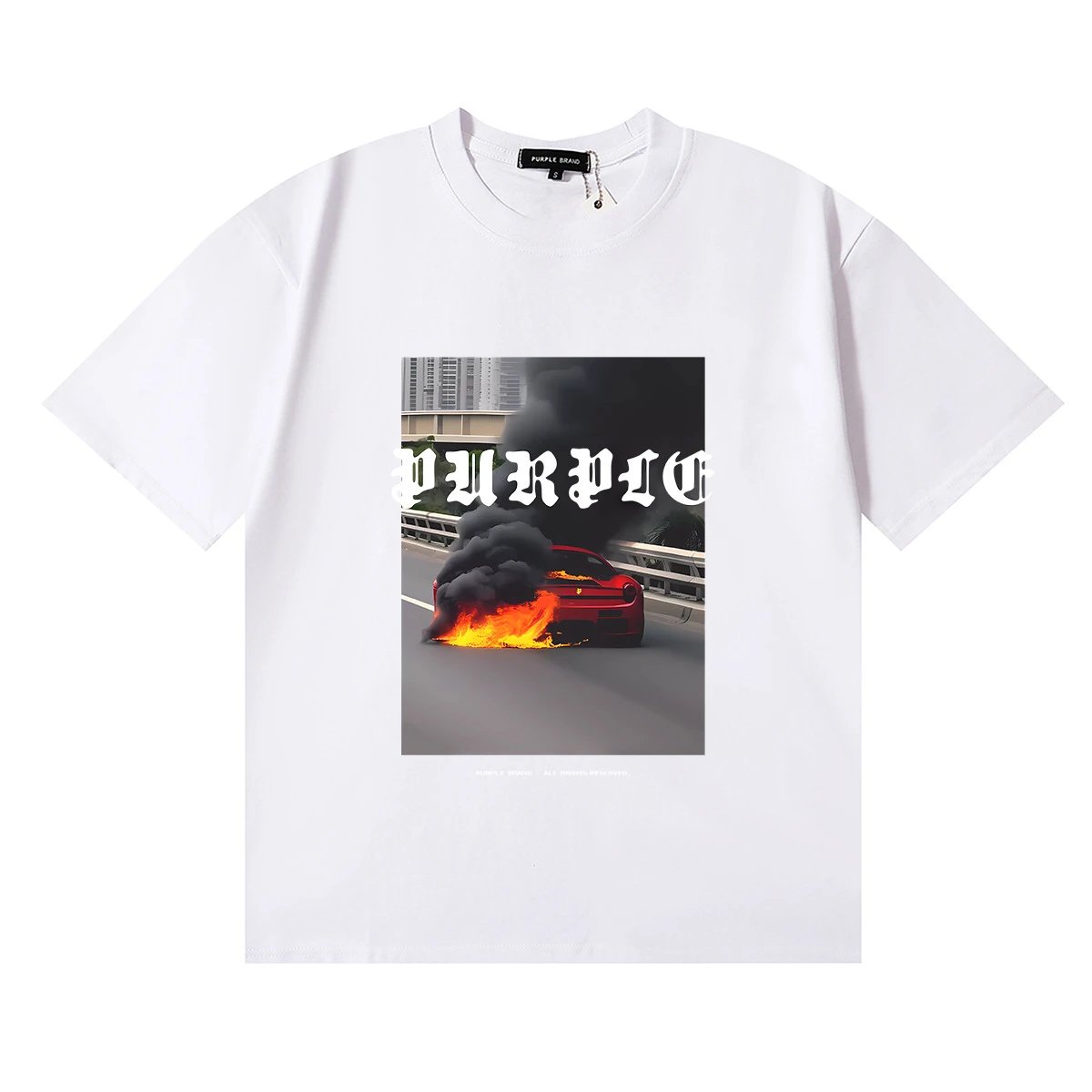 Purple Brand T-Shirts Graphic Print — 3060-2