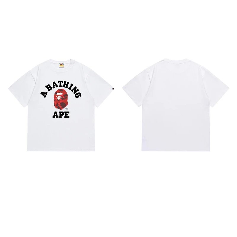 A Bathing Ape T-Shirts Head Graphic — 153 white