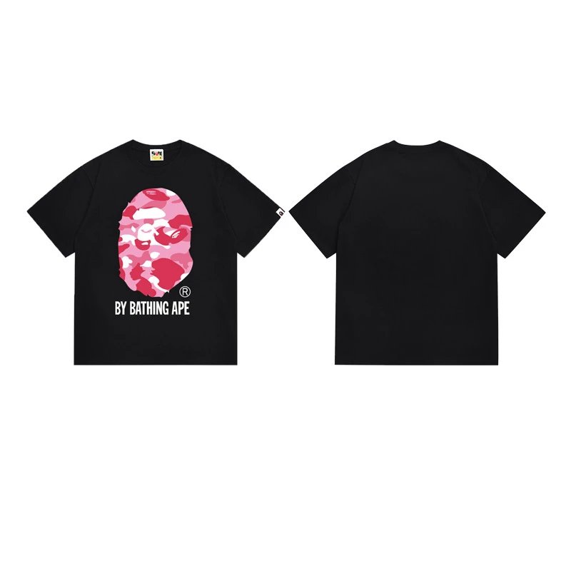 A Bathing Ape T-Shirts Head Graphic — 155 black powder