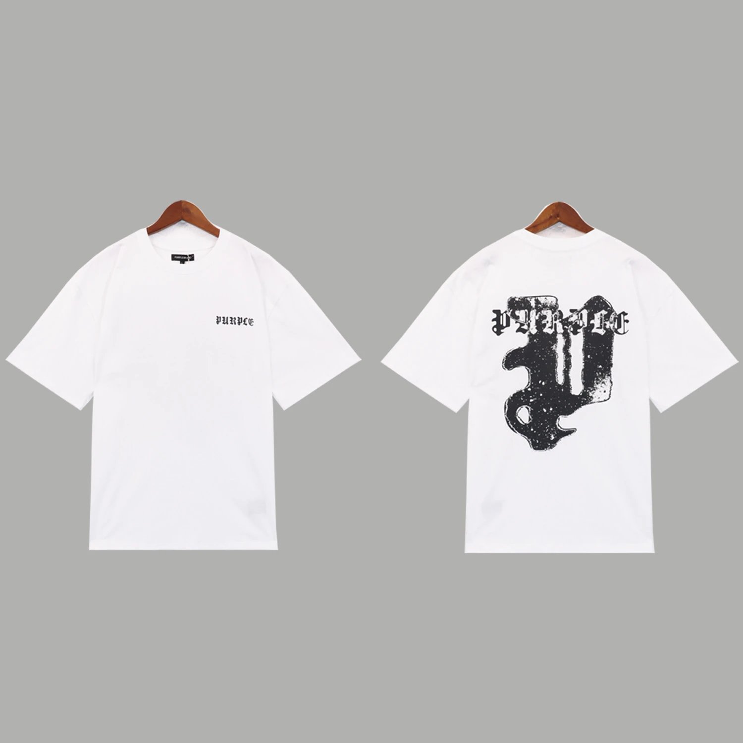 Purple Brand T-Shirts Graphic Print — 2339 white