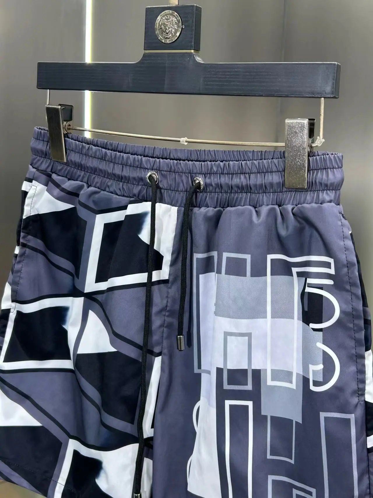 Versace Printed Swim Shorts Blue Multicolor Swimwear - 9