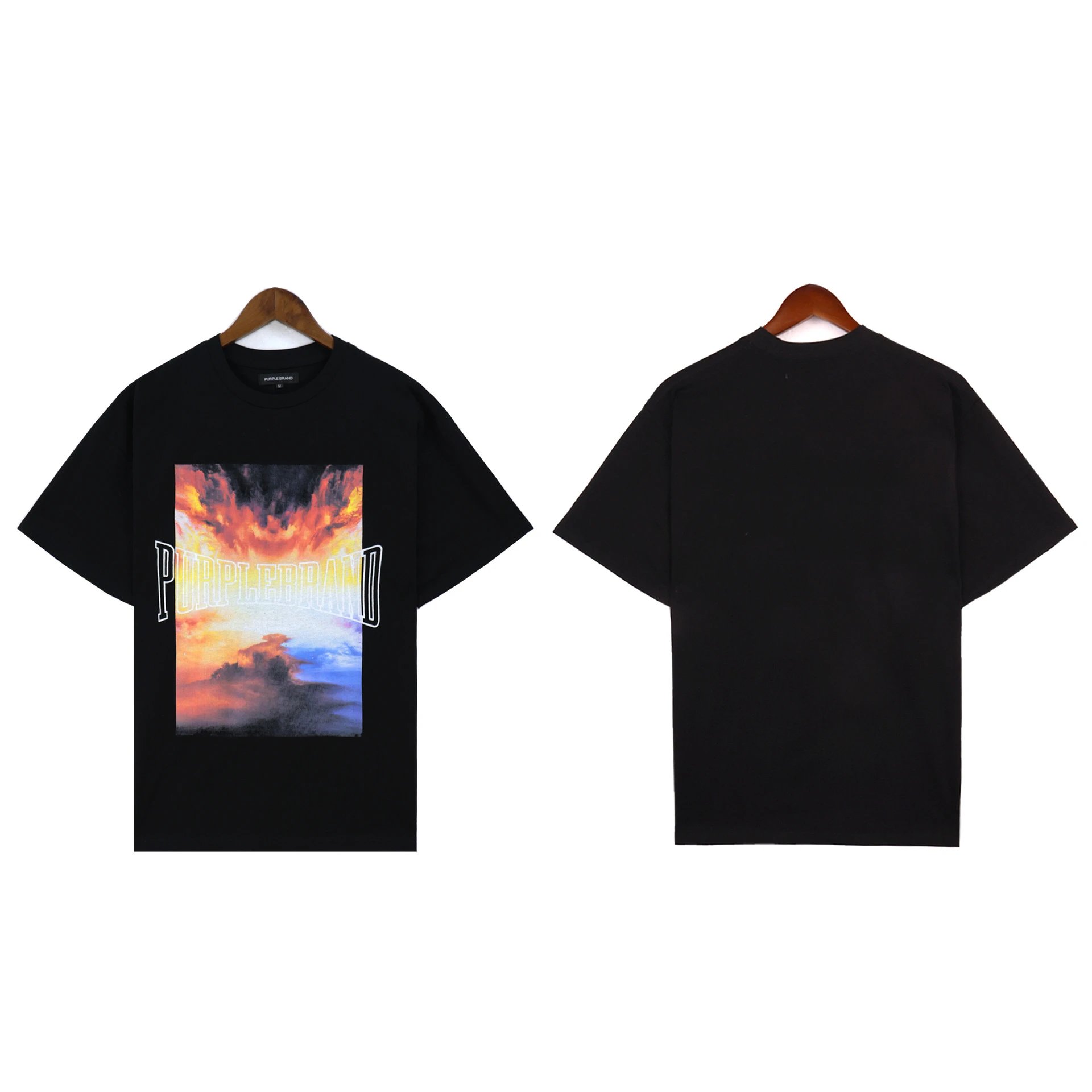 Purple Brand T-Shirts Graphic Print — 2381 black
