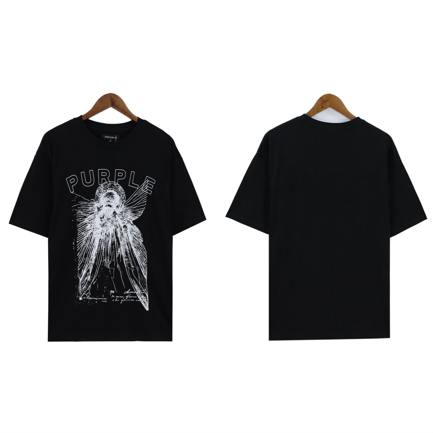Purple Brand T-Shirts Graphic Print — 2371 black