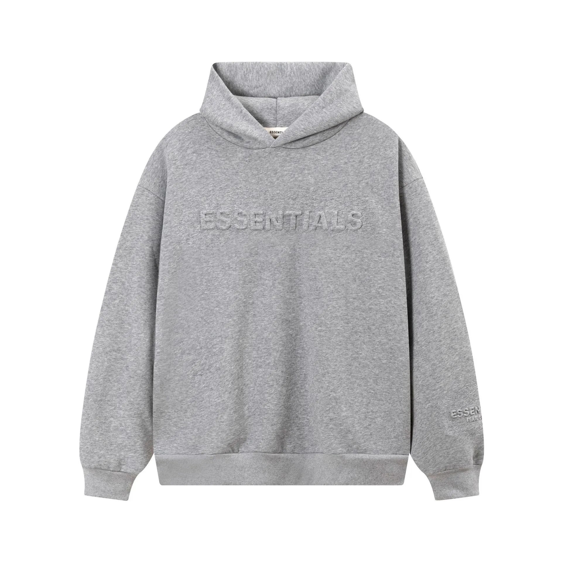 Fear of God ESSENTIALS Hoodies & Sweatshirts Logo Pullover Hoodie — 2268 Dark gray