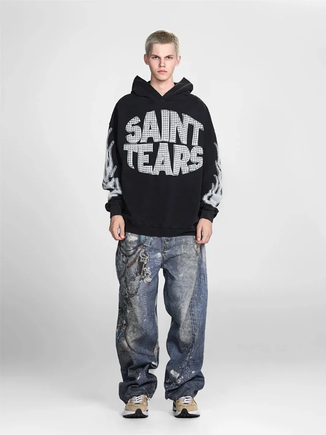 Unbranded Hoodies & Sweatshirts Washed Graphic Pullover Hoodie product detail image 22