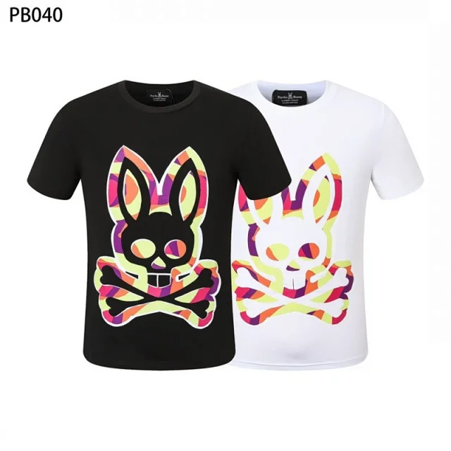 Psycho Bunny T-Shirts Rabbit skull graphic short-sleeve product detail image 11