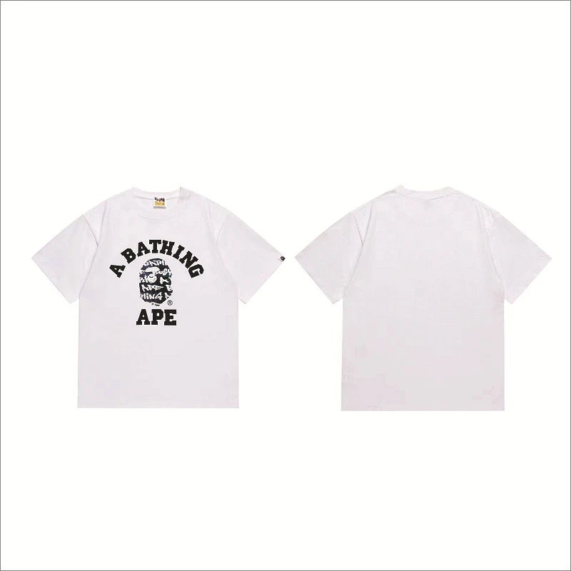 BAPE T-Shirts Hot Wheels Graphic Short-Sleeve T-Shirt — 259 white and blue