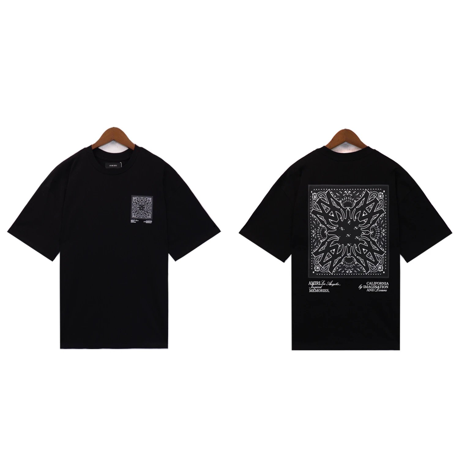 AMIRI T-Shirts Washed Graphic T-Shirt — 2227 black