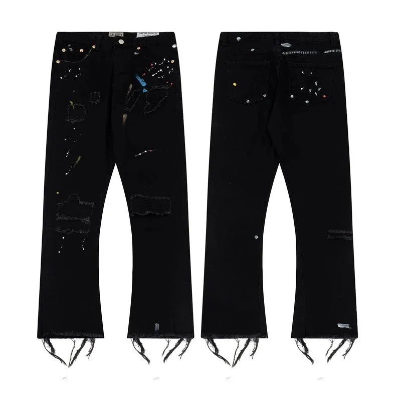 Gallery Dept. Jeans Paint-Splatter Ripped — 09