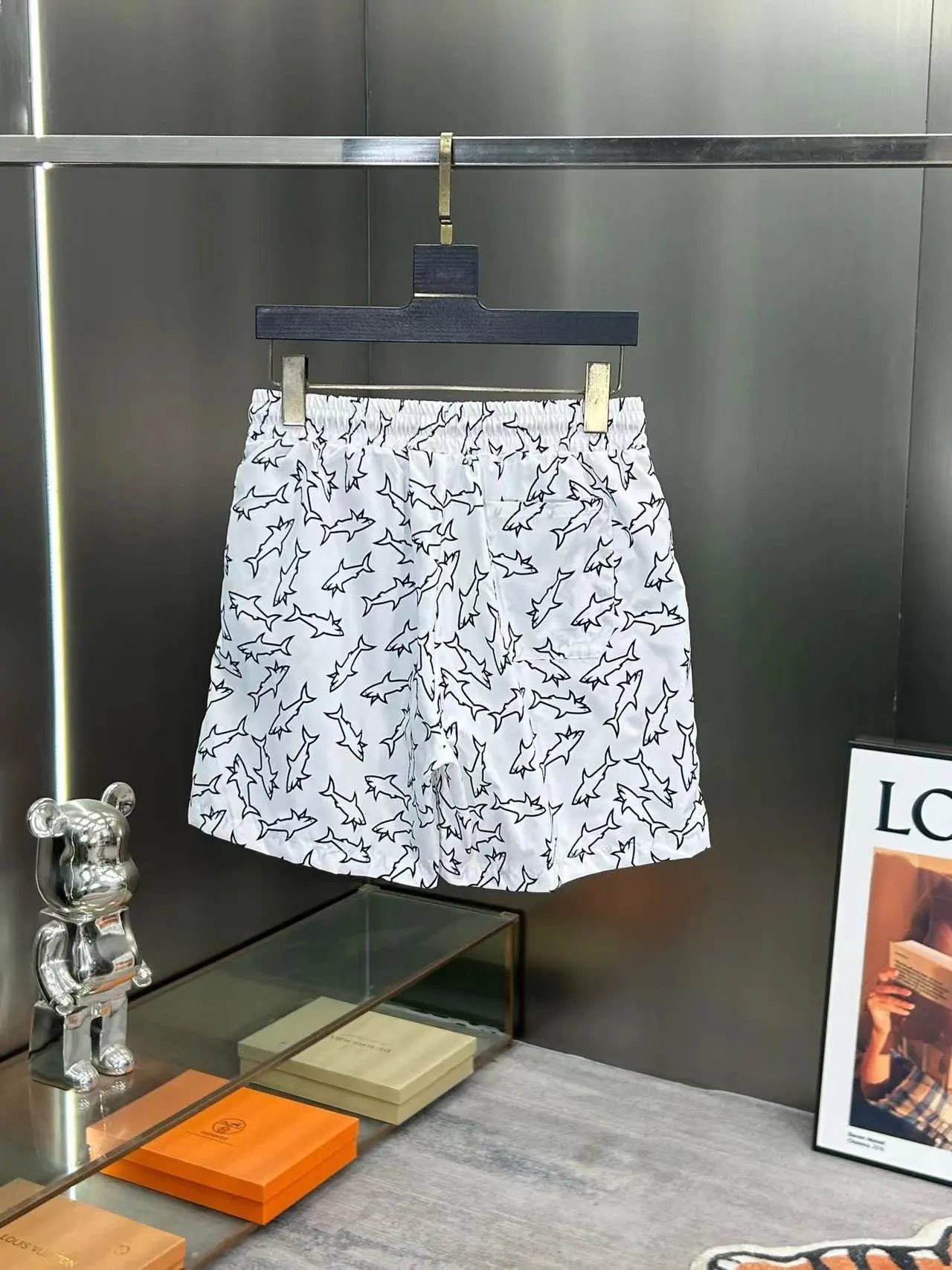 Design Paul & Shark Shark Print Navy Swim Shorts - 22