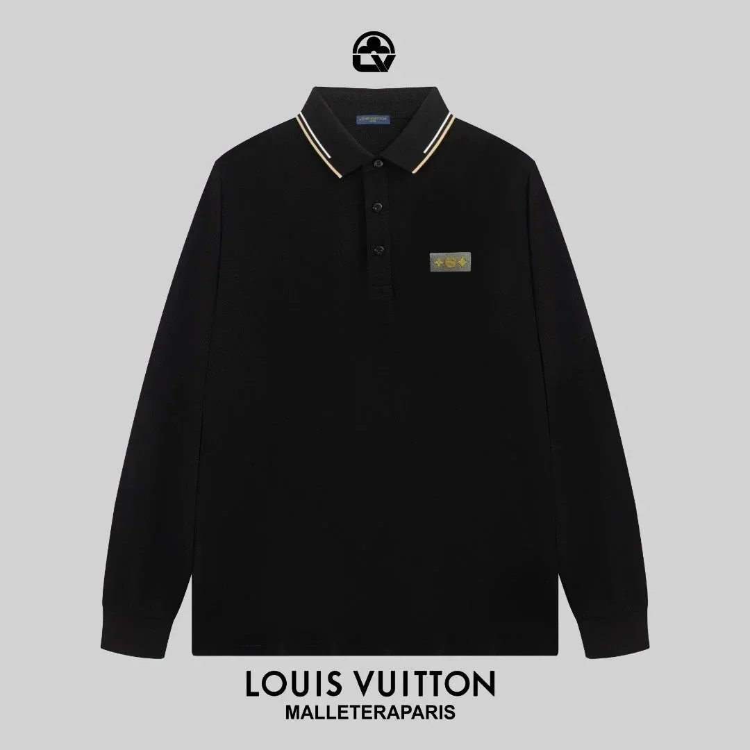 Louis Vuitton Malletier Paris White Long-Sleeve Polo Shirt - 7