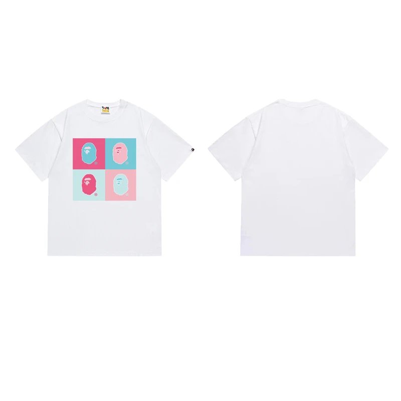 A Bathing Ape T-Shirts Head Graphic — 154 white