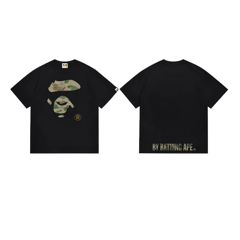 A Bathing Ape T-Shirts Head Graphic — 159 black