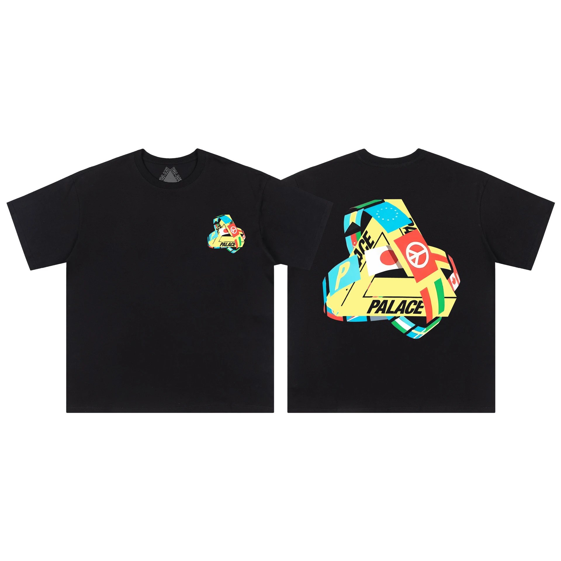 Palace T-Shirts Tri-Ferg Graphic — 07 Black