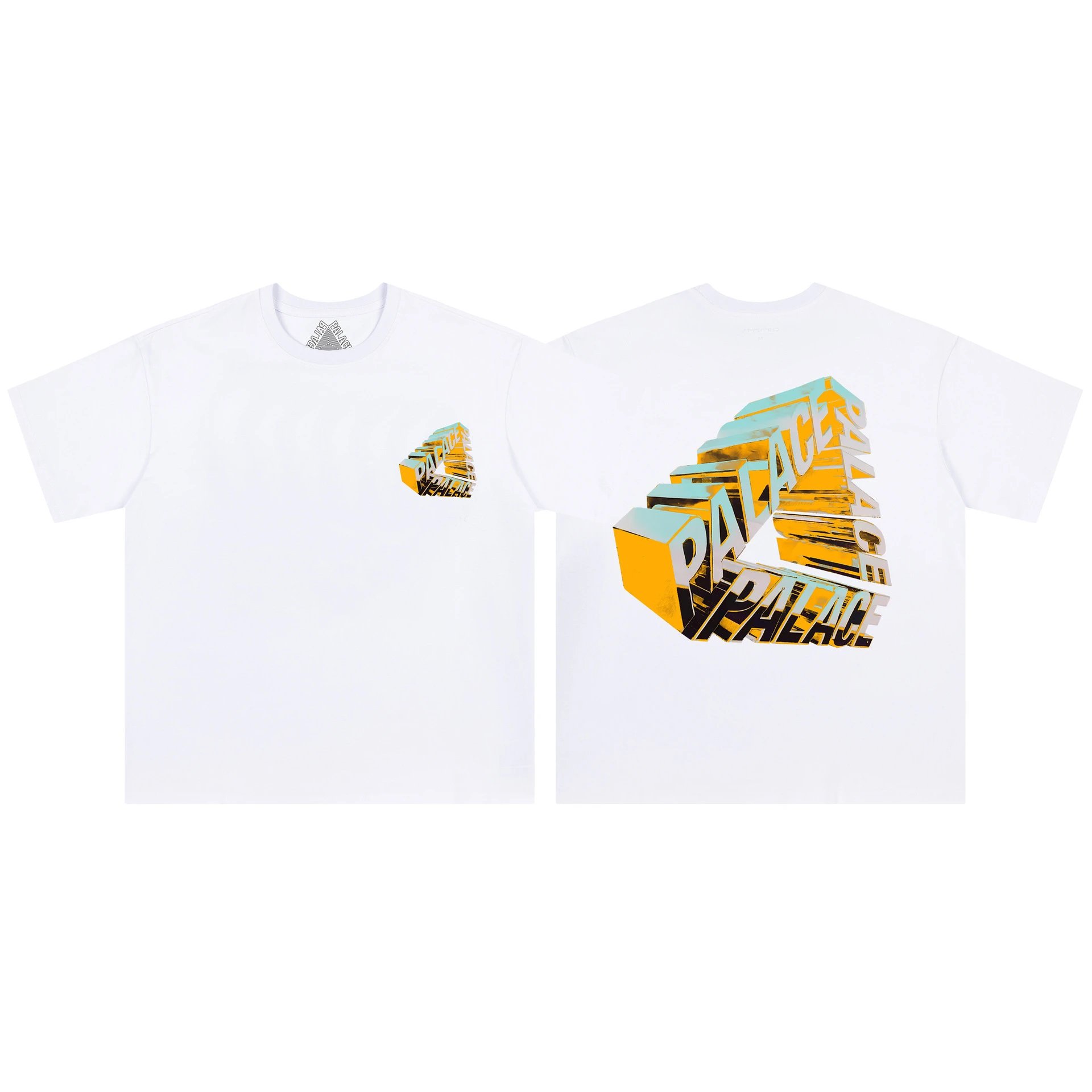 Palace T-Shirts Tri-Ferg Graphic — 11 white