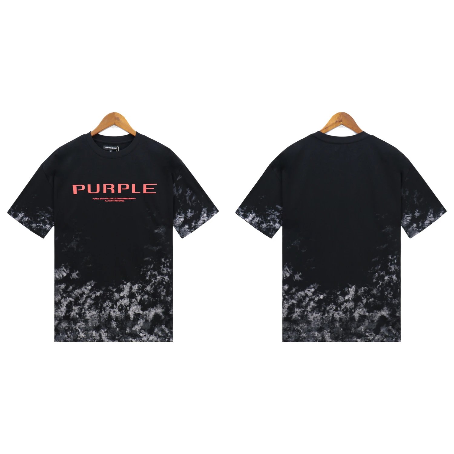 Purple Brand T-Shirts Graphic Print — 2393 black