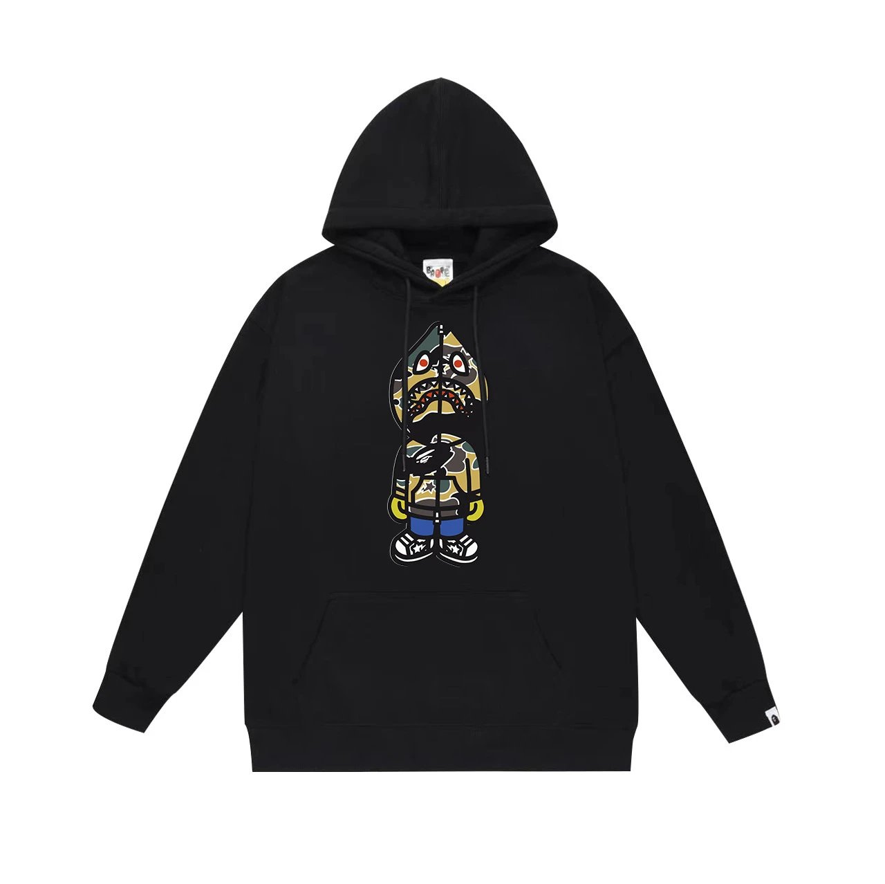 BAPE Hoodies & Sweatshirts Graphic Pullover Hoodie — 638 black