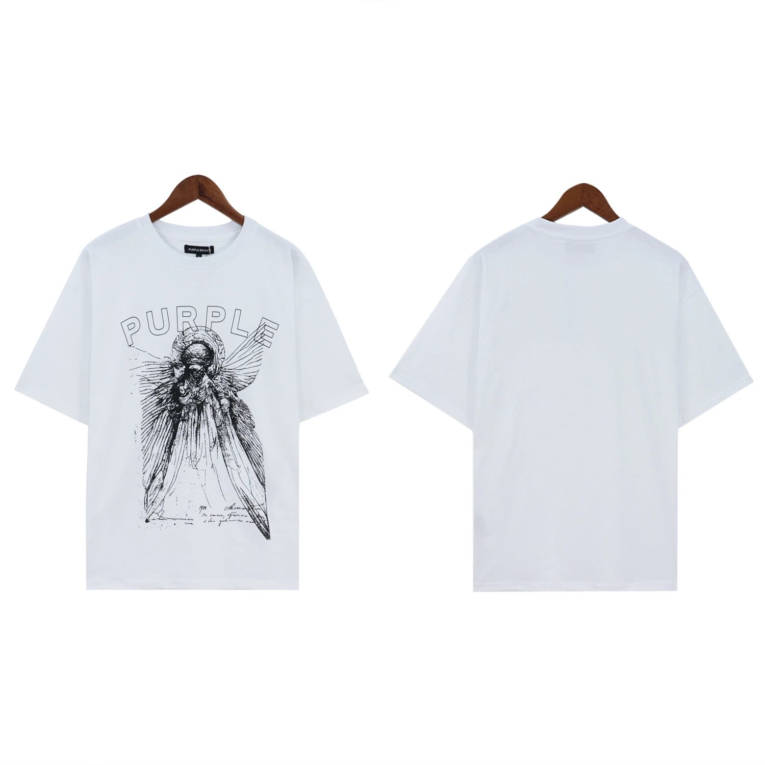 Purple Brand T-Shirts Graphic Print — 2371 white